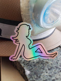 Mining Mudflap Girl Holographic