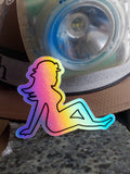 Mining Mudflap Girl Holographic