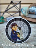 Women in Mining Sticker - "Roxy the Riveter"