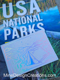 Holographic Camping Sticker