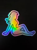 Mining Mudflap Girl Holographic