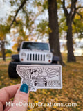 Montana Jeep Monoline Sticker