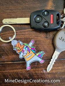 Safety Unicorn Keychain - 2 sizes!