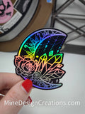 Holographic Crystal Moon Sticker