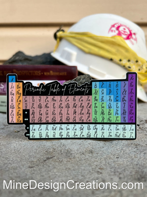 Pretty Periodic Table Sticker