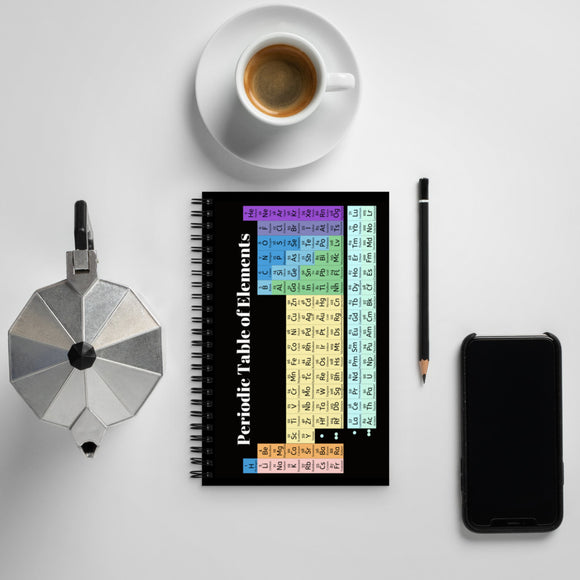Periodic Table of Elements -Spiral Dotted notebook