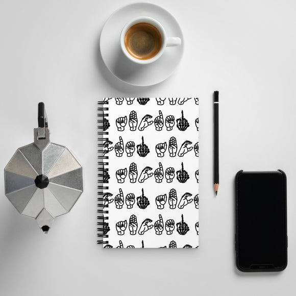 ABCDE FU Spiral dotted notebook
