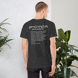 Geologist Definition (on back) Short-Sleeve Unisex T-Shirt